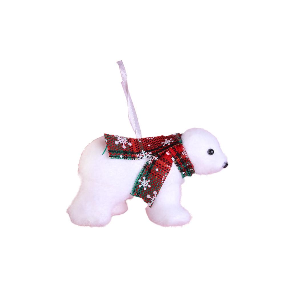 Cute Plush  Bear Christmas Tree Pendant Decoration Home Decoration