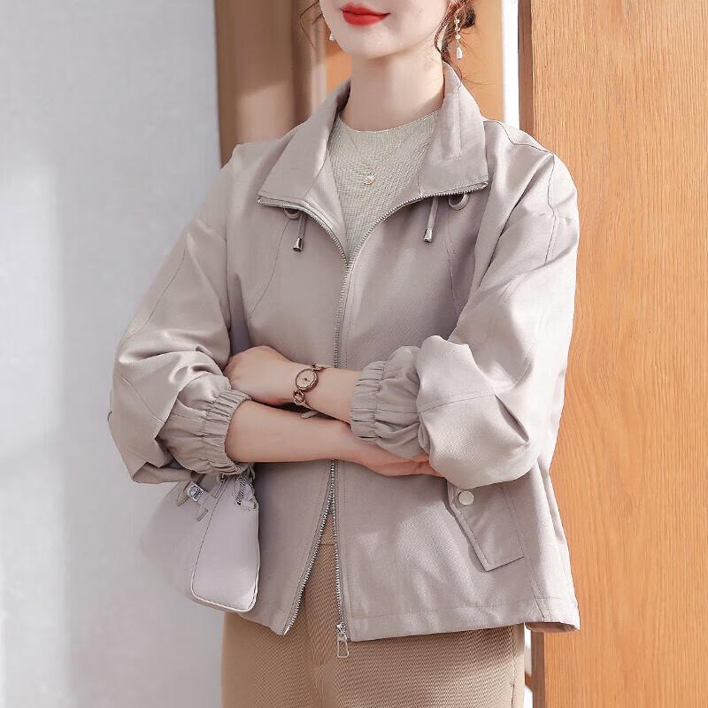 Женский короткий осенний тренч-пальто Xuexi XL