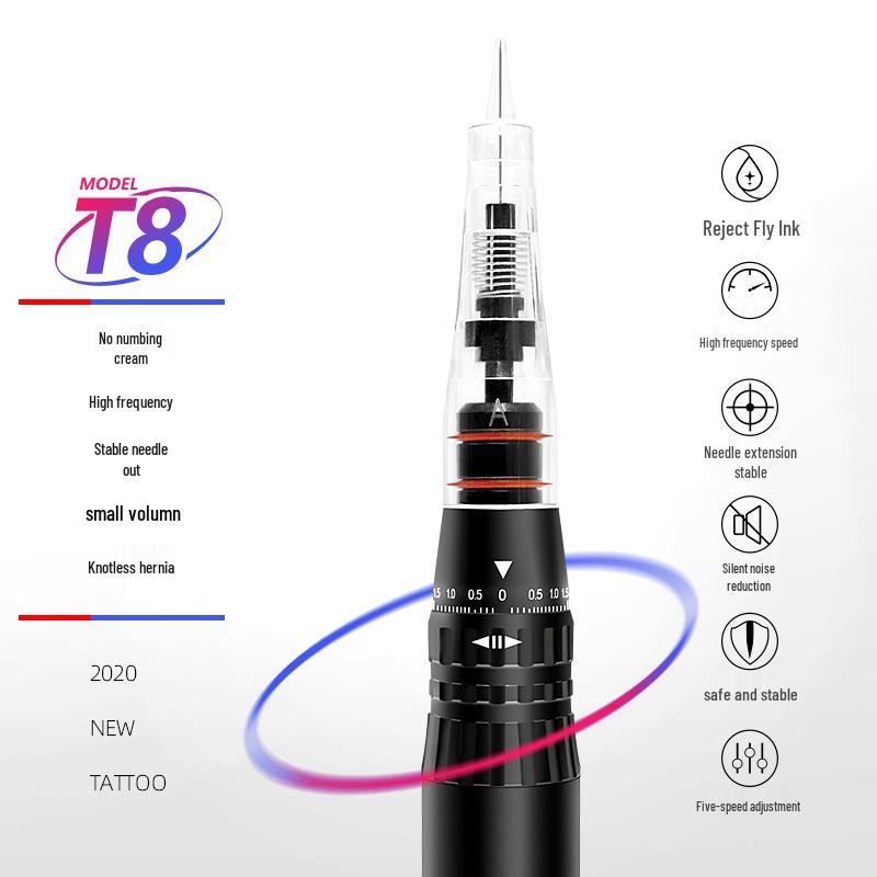 All-in-One Disposable Eyebrow, Eyeliner, and Lip Tattoo Machine (Numbing-Free)
