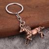 Keychain Pendant Zinc Alloy Texture Horse Charm Lightweight Portable Key Chain Backpack Bag Accessory