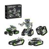 5-in-1 Space Robot Building Blocks Remote Control Programmable APP Control Engineering Vehicle Tank Model STEM Toys Gift for Kid