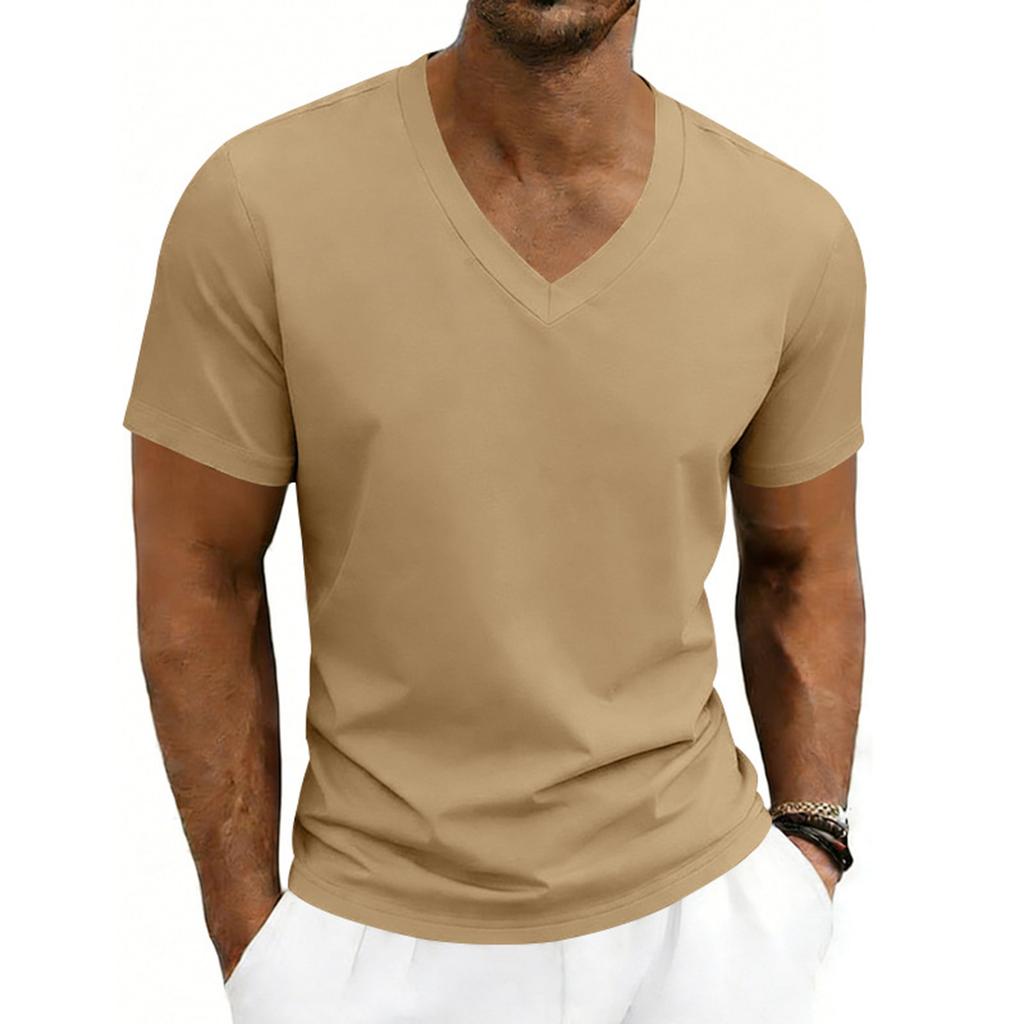 Men's Summer T-Shirt  Breathable  Casual Loose-fitting Short-sleeved