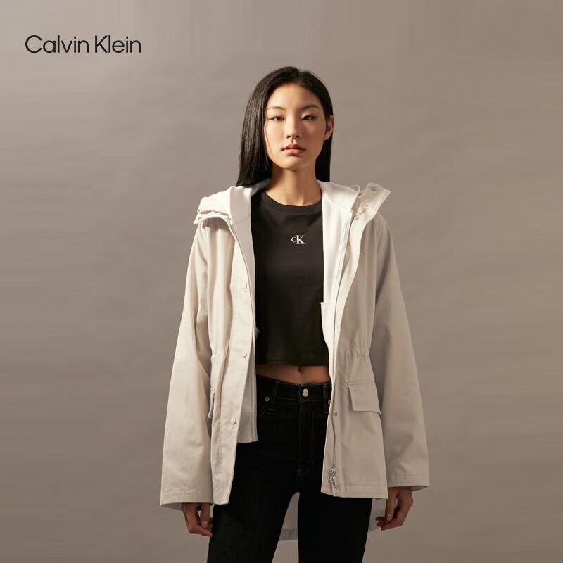 

Calvin Klein Jeans Women s Cotton Twill Hooded Jacket J225428 S