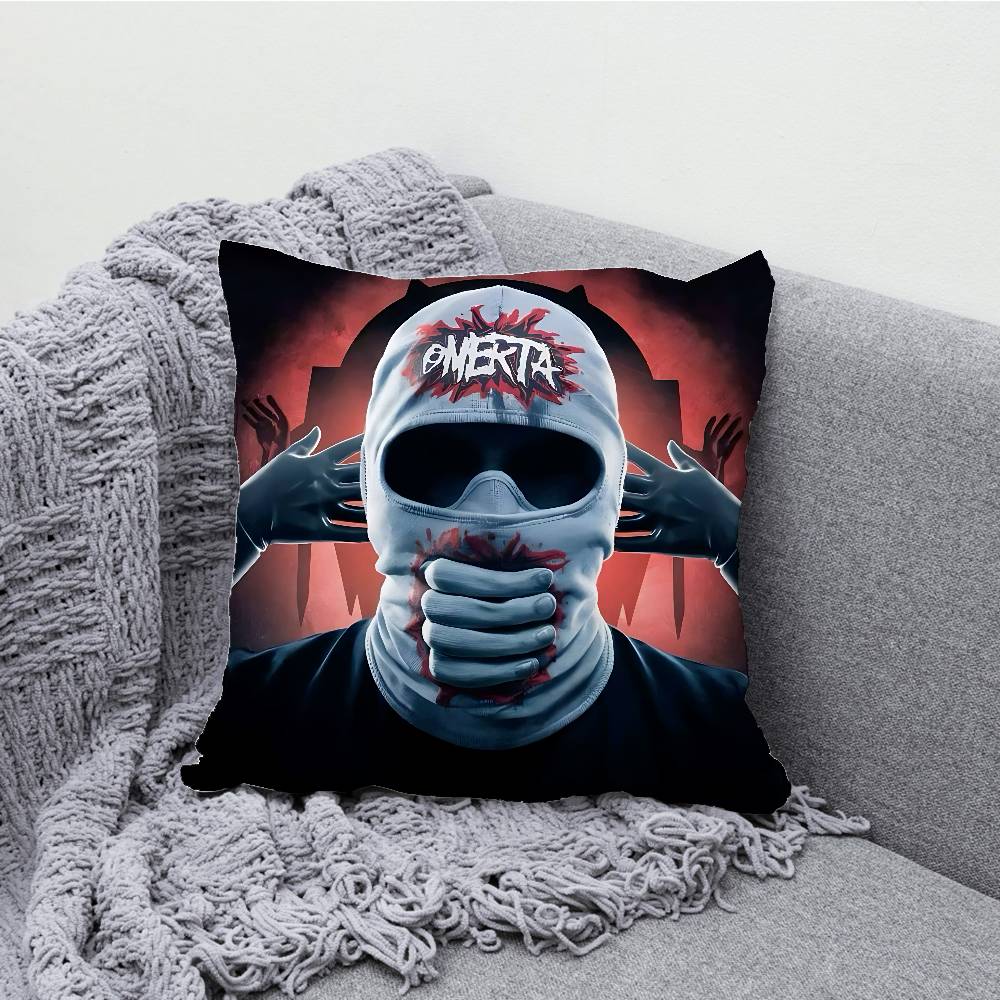 O-Omerta M-Maes Pillow Case For Sofa Decor Car Office Room Printing Cushion Cover Decorations and Protector