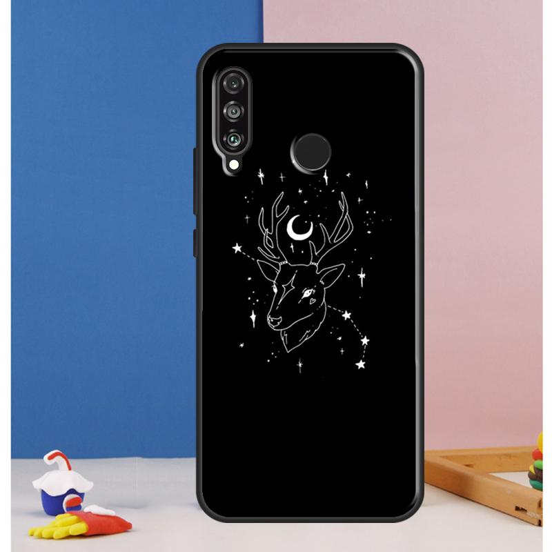 

Черный Эстетичный Чехол с Цифровым Искусством Скелет Для Huawei Nova 12i 11i 8i 7i 12s Y73 Y70 Y90 Y60 Y72 Y61 Y91 9 10 SE P40 Lite P30 Pro Huawei Nova 3i