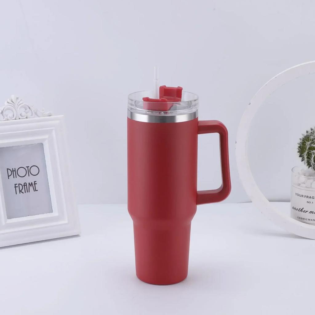 Steel Insulated Thermos Mug for Cars Outdoors 40oz Portable Car Stainless Steel Water Bottle Large Capacity Travel Thermos Mugs