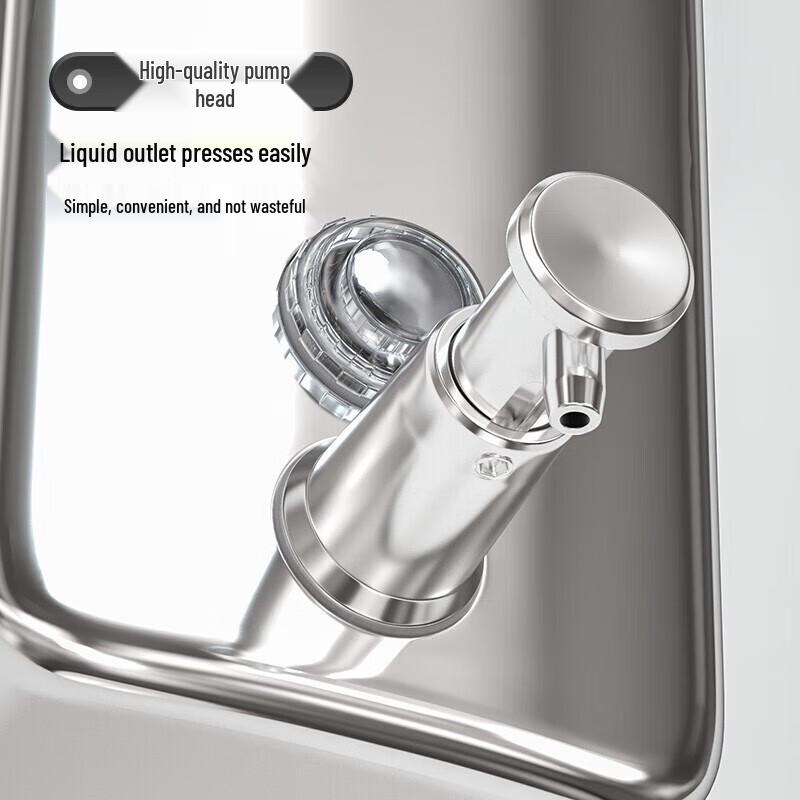 Manual Wall-Mounted Stainless Steel Soap Dispenser