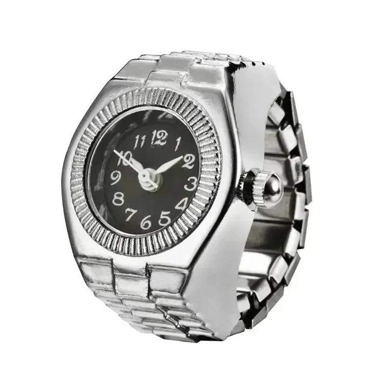 Ins Punk Watch Ring 2026 New Couple Finger Watch Mini Clock Creative Fashion Accessories