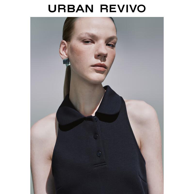 UR2025 Women's Retro College Style Sleeveless A-line Mini Dress