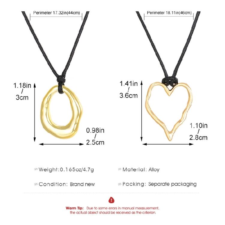 Fashion Neck Jewelry Irregular Shape Pendant Necklace Chain Necklaces for Daily
