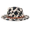 Belt Accessories Graffiti Clown Top Hat Cow Show Jazz Hat Cashmere Hat Big Brim Felt Hat