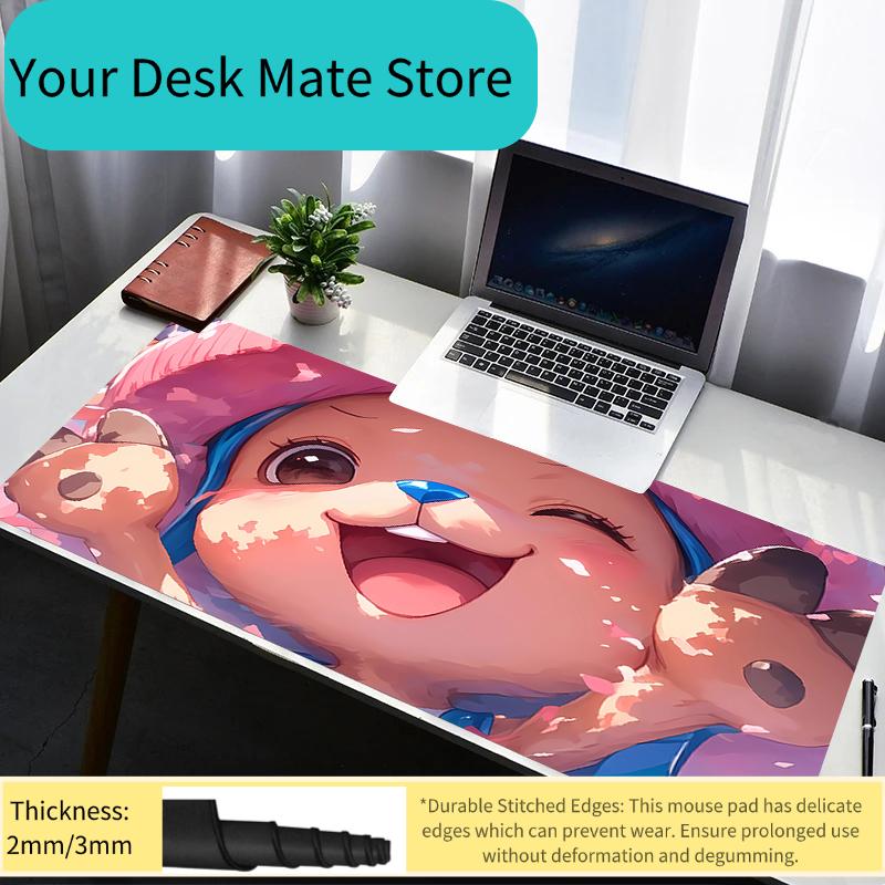 Mouse Pad Computer Gamer PC Accessories Mousepad One Piece Tony Tony Chopper Rubber Non Slip Desk Mat Laptop Gamer Keyboard Pad