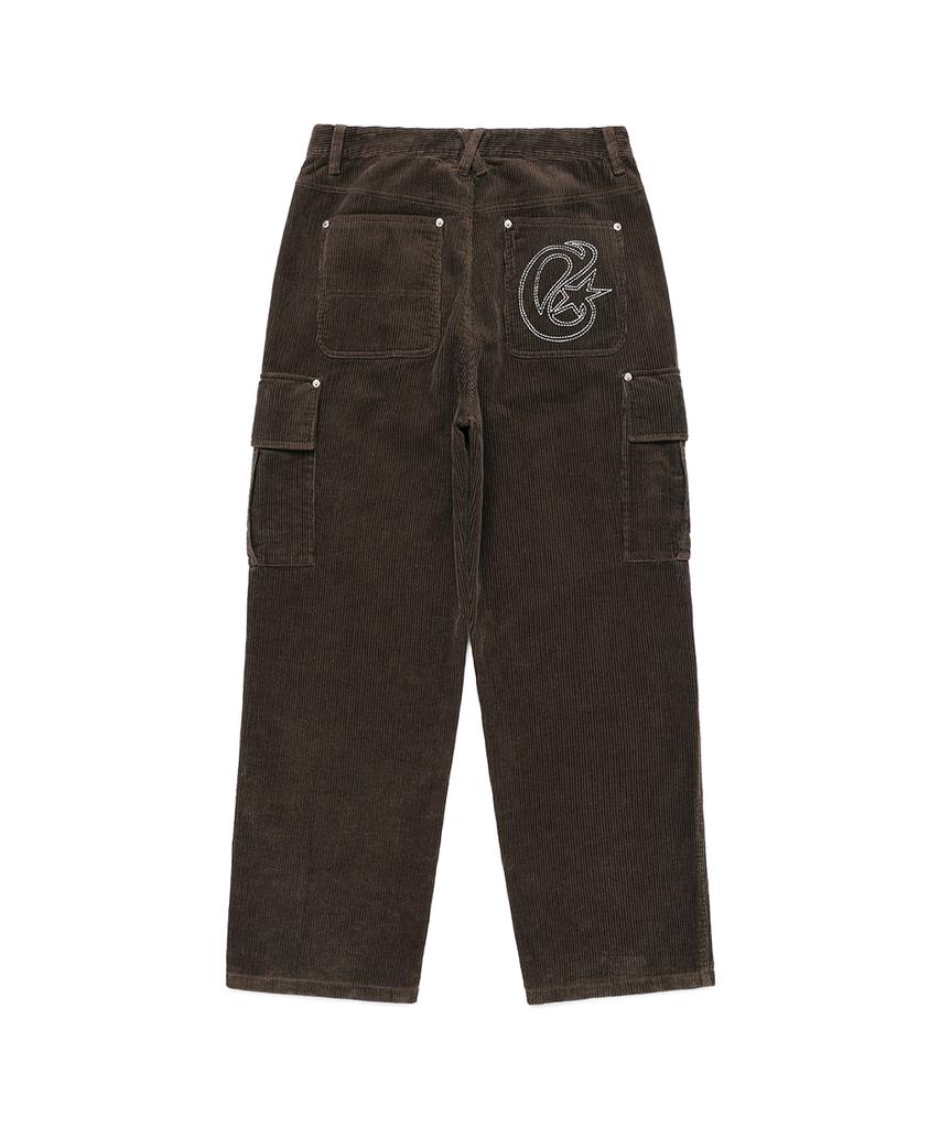 CAVISH Corduroy Washed Cargo Pants Brown(Cv2Efupa10A)