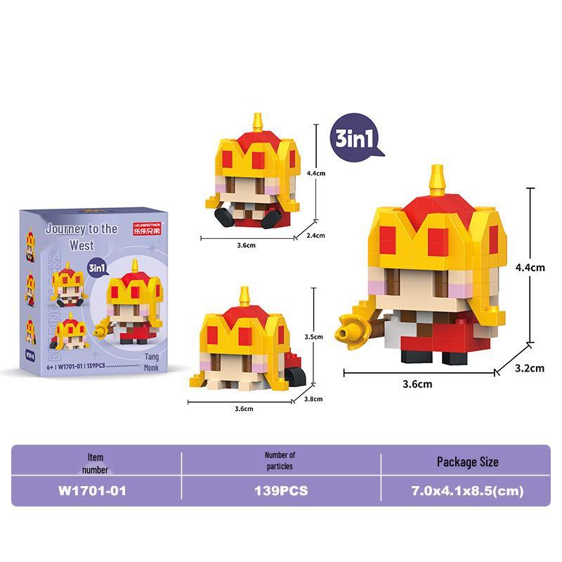 Lele Brothers Micro-Particle Elk Building Blocks - Educational Toy for Kids, Perfect Christmas Gift
