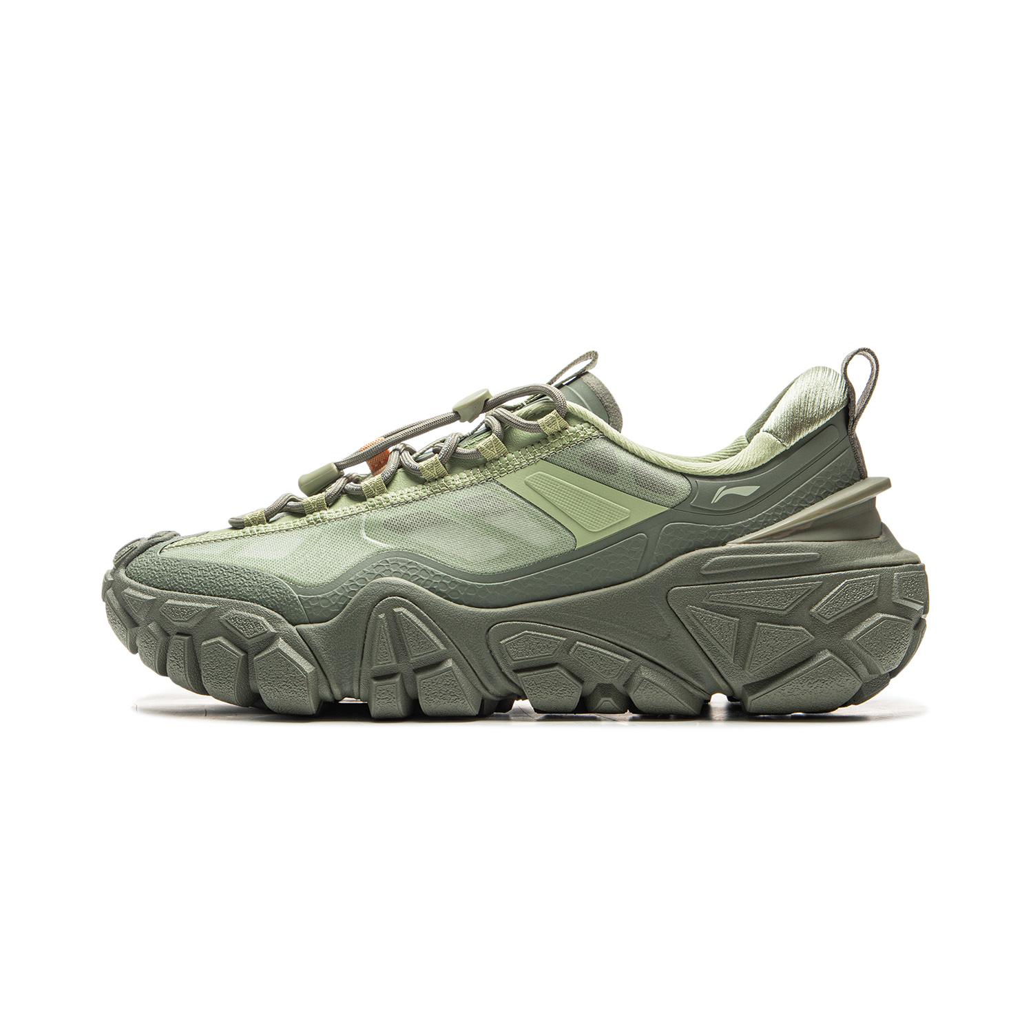 Li-Ning Dune Shock Absorbing Low Top Casual Shoes Men Green AGCV117-4 43