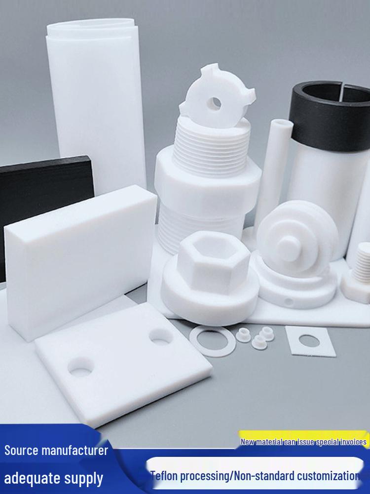 Black Anti-Static PTFE Teflon Rod and High-Temperature Resistant Sheet for Custom Molds