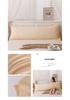 Washable Cotton Long Pillowcase 48x150cm - Single Piece Cover for Double Pillow Core