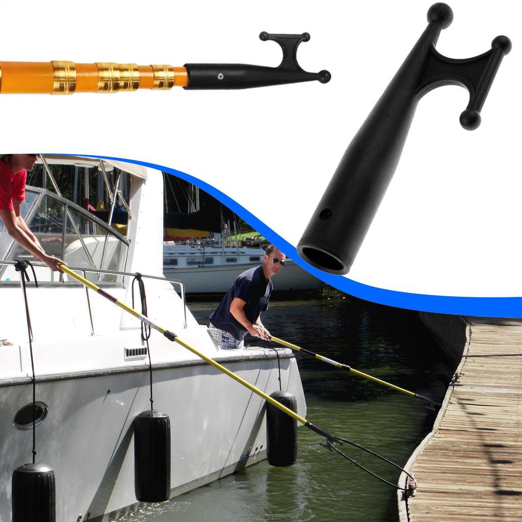 Marine Boat Hook Boat Hooks Rust-Resistant Extension Pole Hook Replacement Lifeboat Tow Hook Accessories for Docking