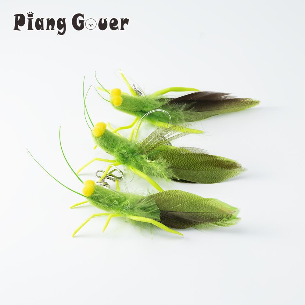 Имитация кузнечика, кошачья дразнилка, сменная головка, игрушка, перо, силикон, зоотовары, игрушки