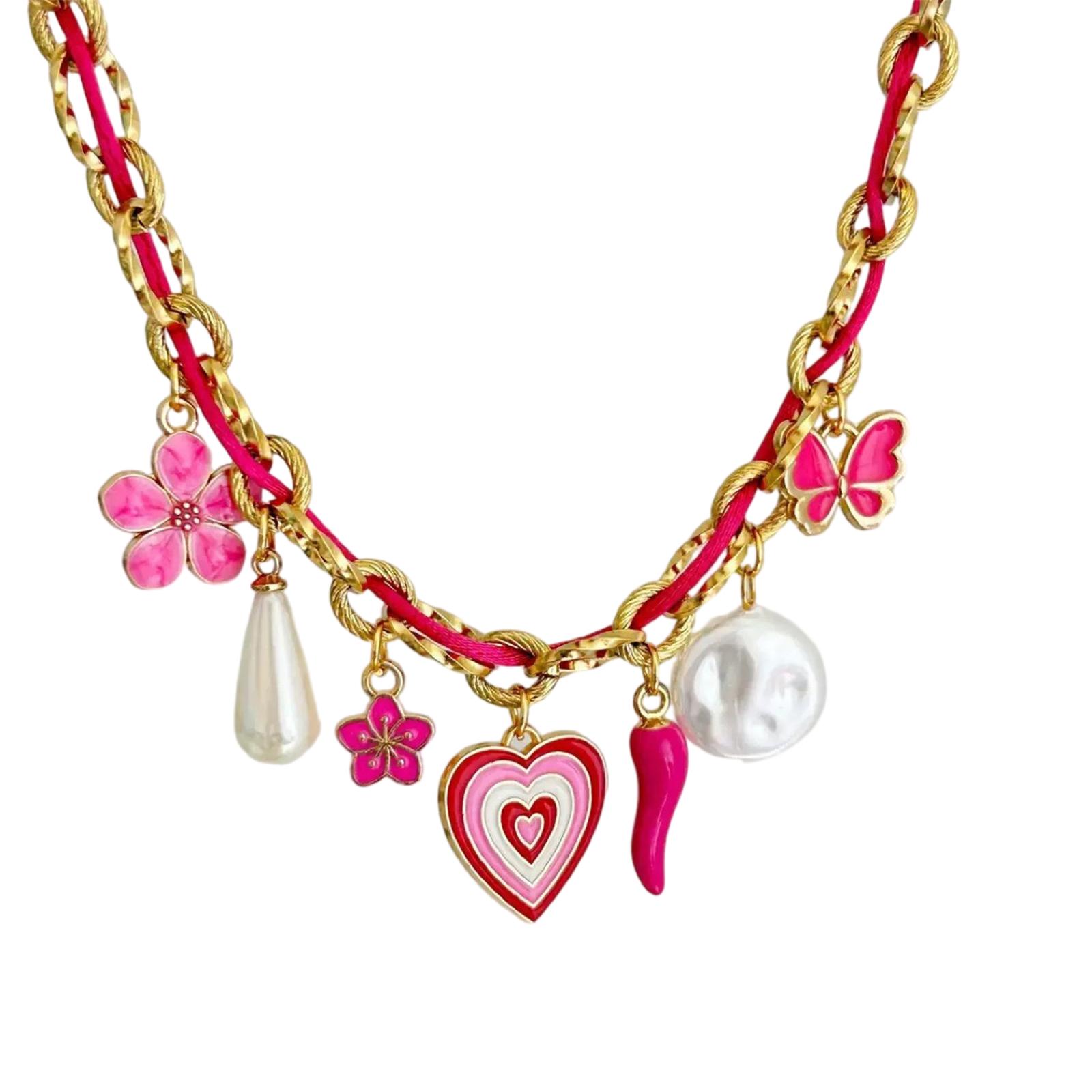 

Регулируемое ожерелье-цепочка из нержавеющей стали с различными подвесками, пляжное украшение на шею, подходит для женщин и девушек 4