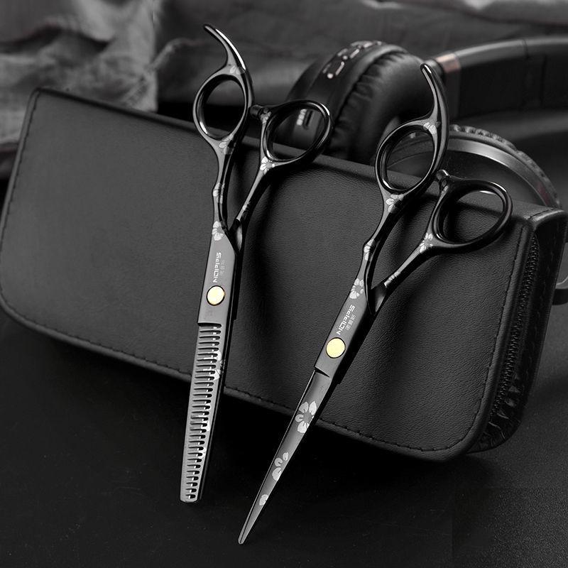 Professional Hairdressing Barber Scissors Set - Includes Flat and Thinning Scissors, Free Shipping
