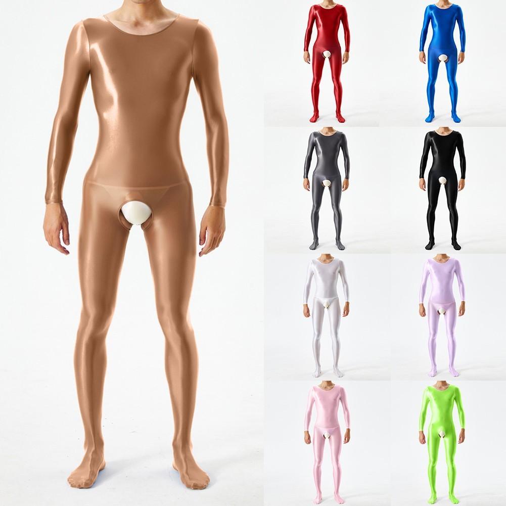 Bodystocking Me Jumpsuit Breathable Crotchless Glossy