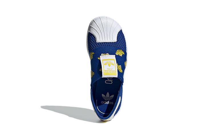 adidas Originals SUPERSTAR 360 Smr 360 C Abrasion Resistant Low Top Skateboard Shoes Blue Children Aged 3 7 Years Old FY9833