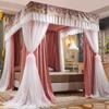 2024 Floor-Standing Double-Layer Palace Style Blackout Princess Mosquito Net with Three Doors