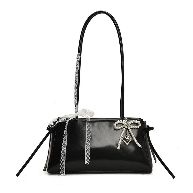 Korean Cute Girl Armpit Bag 2025 New Fashion Bow Pillow Bag Premium Texture Versatile Shoulder Bag