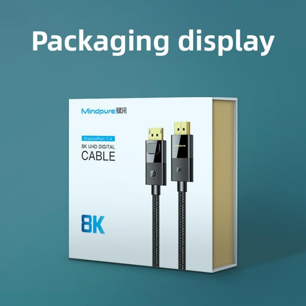 8K DP Cable 1.4 Version DisplayPort Cable for PC Monitor Public to Public