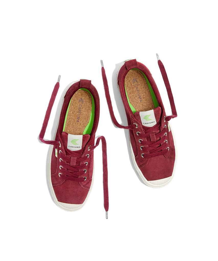 Cariuma Oka Low Cabernet Suede