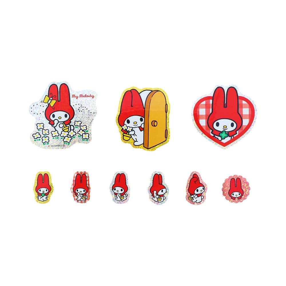 Sunstar Stationery Sanrio Character My S8546290 Stickers, Peace, Melody, Red,