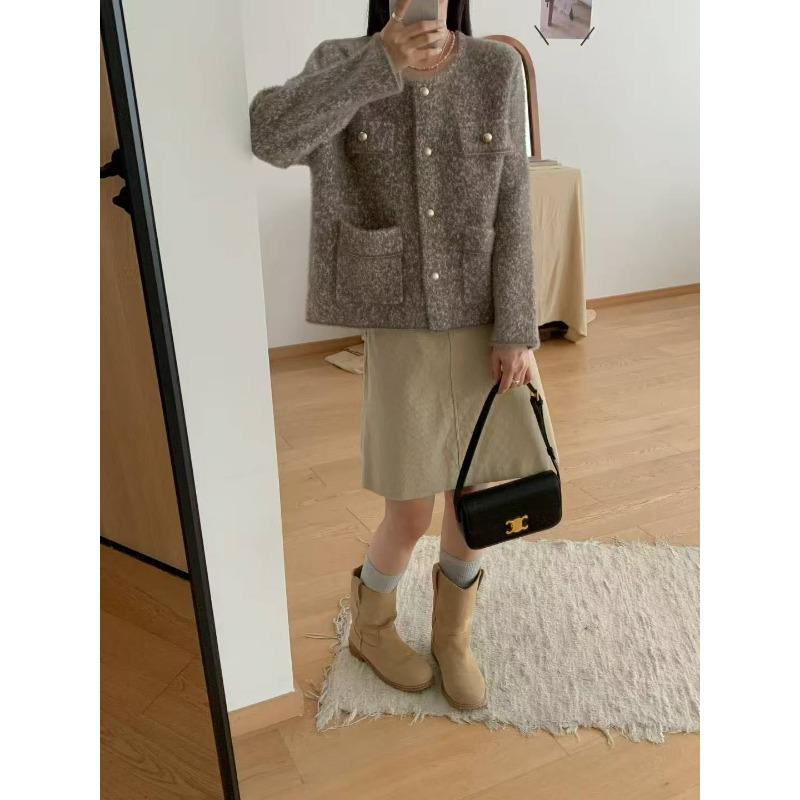 

Женский вязаный кардиган из искусственной норки, новый осенне-зимний, свободный, высококлассный, знаменитый, с бисером, куртка-свитер для женщин One size