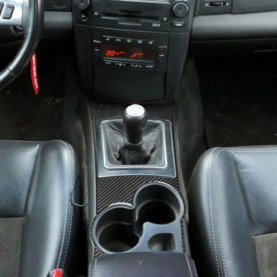 Carbon Fiber Interior Manual Gear Shift Cover Trim For Cadillac CTS 2003-2007