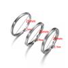 10/20Pcs 15-35mm Stainless Steel Keychain Ring Split Ring Keyfob Key Holder Rings for DIY Key Ring Jewelry Making Accessories