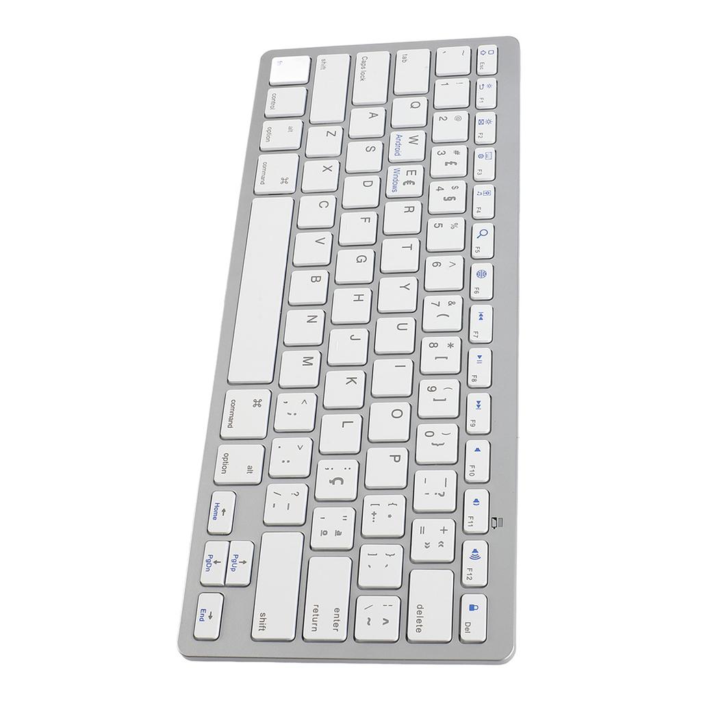 Wireless Keyboard BT Responsive Keys Ergonomic Stylish Ultra Thin Keyboard with C Command Key for