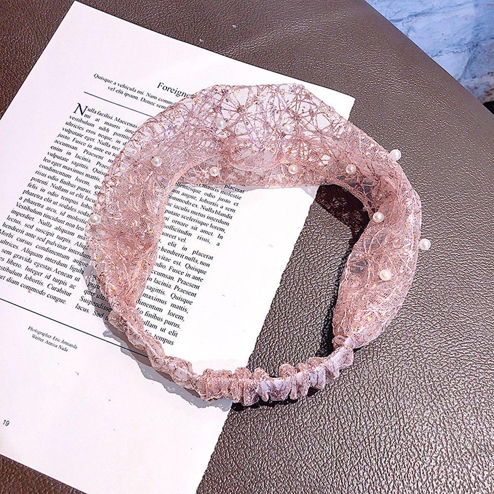 Hair Accessories Flower Headdress Korean Style Hairbands Women Head wraps Turban Headband Pearl