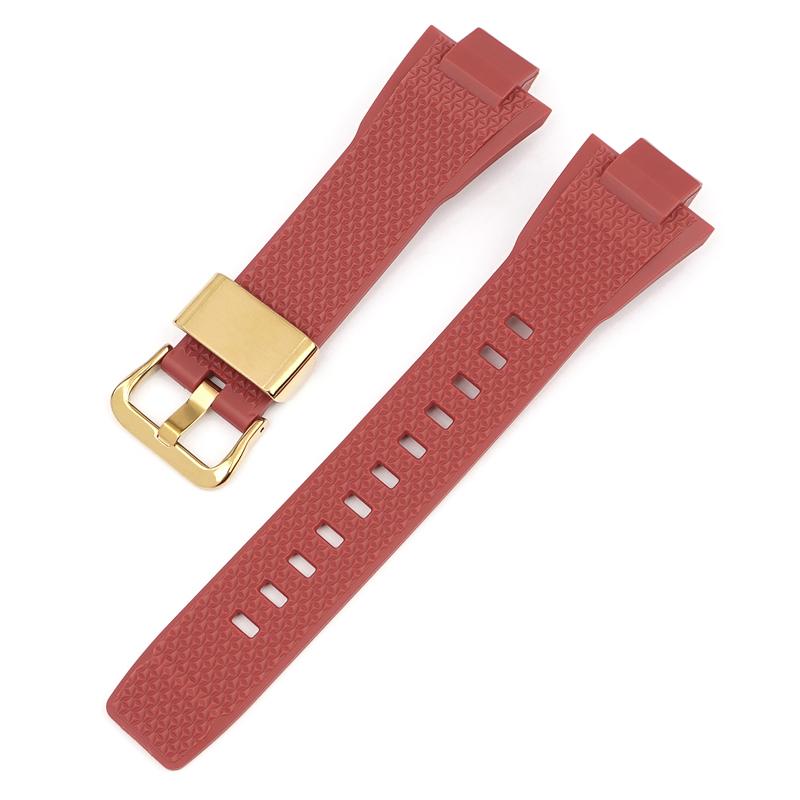 Watch Accessories For Casio G-SHOCK GST-B400 Series Resin Strap Men's Sports Waterproof Rubber Replacement Watchband Bracelet