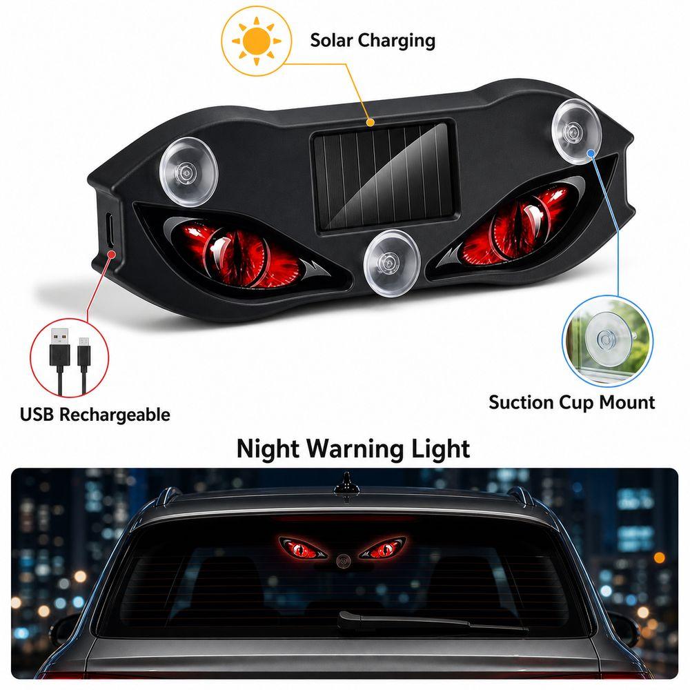 Flashing Car Demon Eye Light USB Car Window Light New LED Signal Lamp  Vehicle Accessories