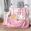 Cute cartoon bear printed blanket Warm Flannel Blankets Soft and Comfortable Home Travel Blanket bed linings Birthday Gift