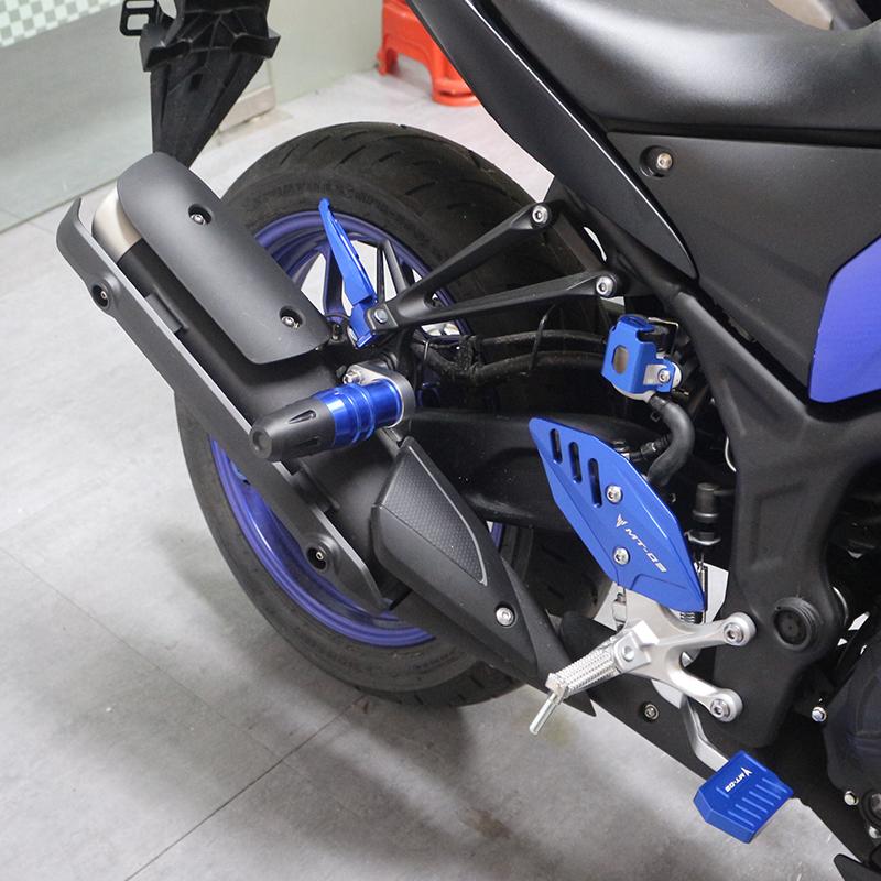 Tampoane de blocare pentru motociclete Glisoare de evacuare Protector de corp pentru YAMAHA YZF R3 R25 YZF-R3 MT-03 MT-03 MT03 MT25 Accesorii MT 03 MT