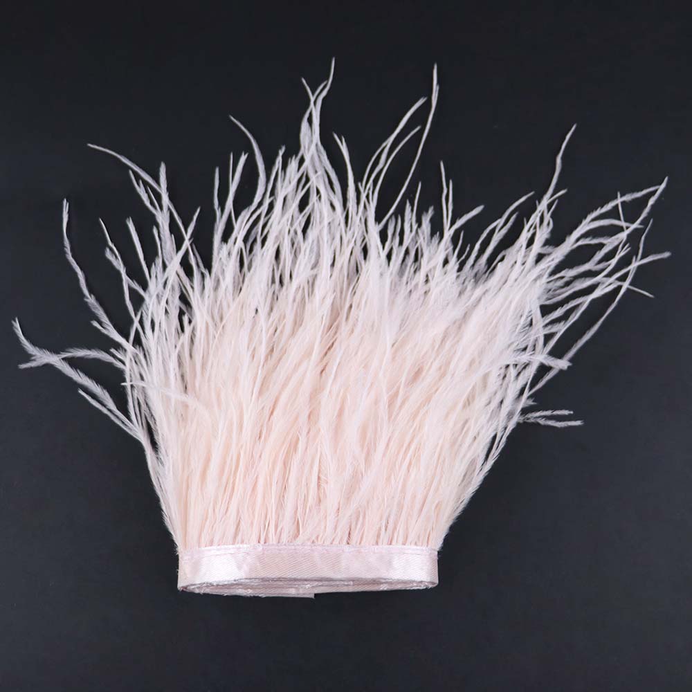 Feather 6-18CM Natural White Black Ostrich Feathers Trim for Wedding Dress Clothing Accessories Party Decoration Plume Fringe