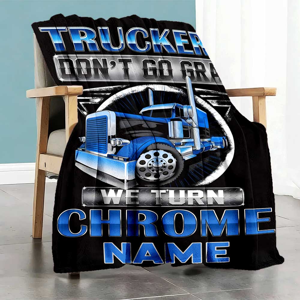 Truck Personalized Name Blanket Throw Personalized Blanket Soft Warm Cozy Throw For Bed Sofa Office Chair Livingroom Ideal for All Seasons