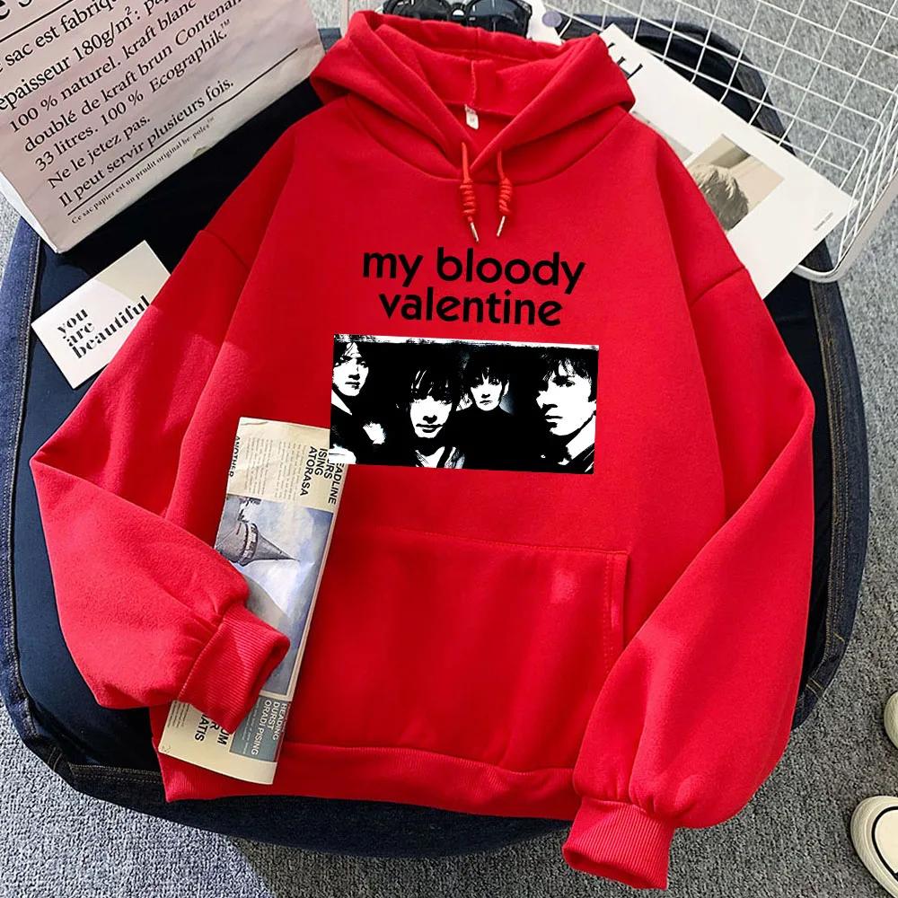 Rock Band My Bloody Valentine Hoodies Ropa De Mujer Sudaderas Soft Hooded Sweatshirts Long Sleeve Clothing