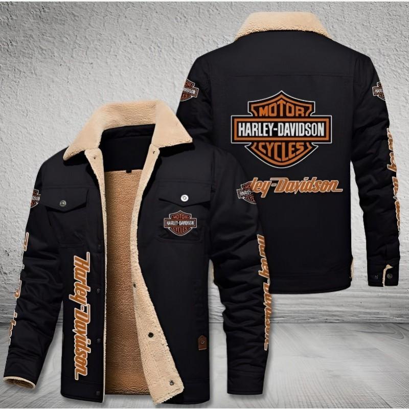 Mens Winter Fleece Lined Cotton Jacket Slim Fit Stand Collar Sport Coat With Graphic Prints European Size