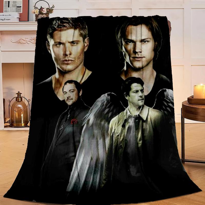 1PC Super-natural Darkness Deliverance Flannel Blanket Suitable for Both Men And Women, Soft Ideal for Beds And Sofa, Birthday Or Christmas Gift