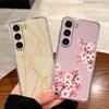 Colorful Watercolor Floral Transparent Phone Case For Samsung Galaxy A55 A54 A13 A14 A32 Clear Soft TPU Shockproof Flower Cover