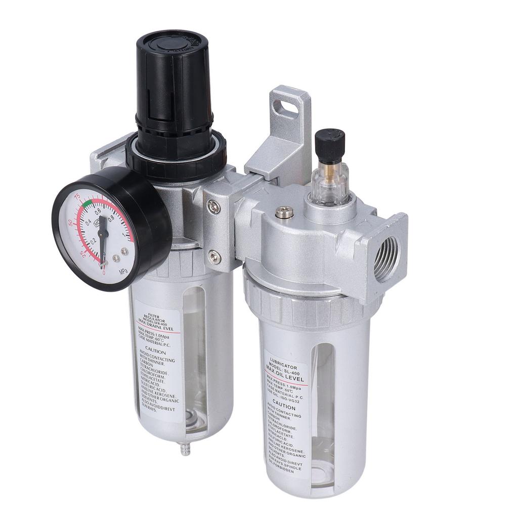 G1 2in Air Compressor Filter Water Oil Separator Regulator with Pressure Gauge Maximum 1Mpa