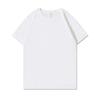 230g Heavyweight Combed Cotton Unisex Loose-Fit Black/White T-Shirt – Trendy Summer Short Sleeve