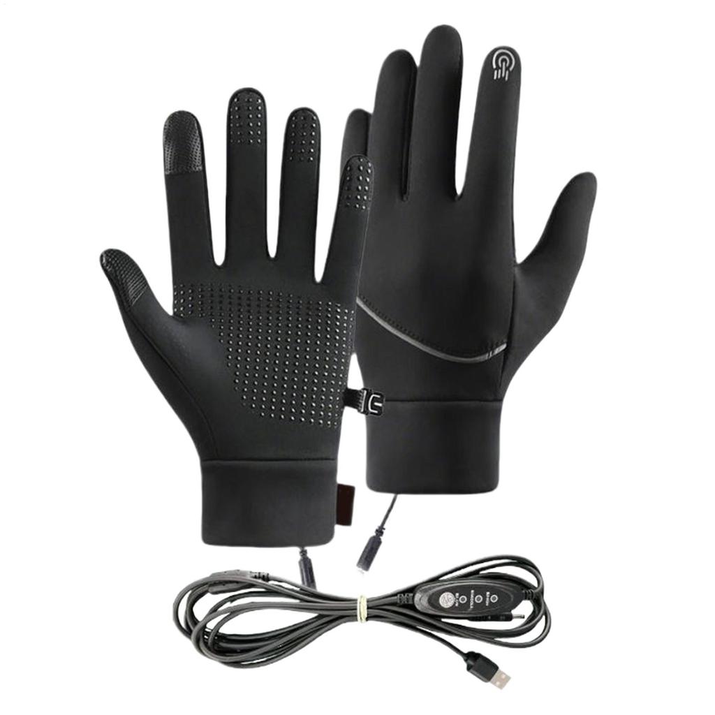 USB Heating Gloves Snowboard Gloves Touchscreen Winter Thermal Gloves Heated Thermal Gloves Mitts Snow Mittens Snowboard Gloves